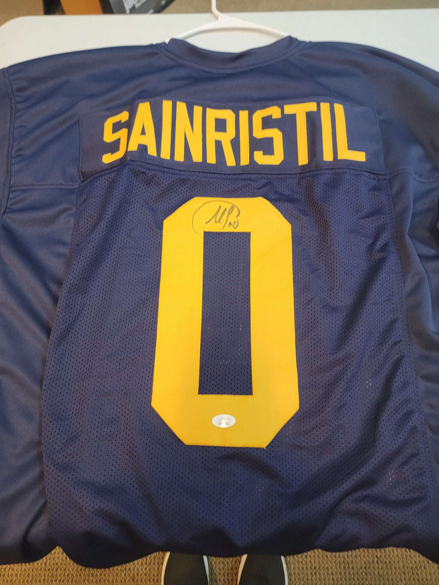 Mike Sainristil Michigan Wolverines autographed jersey