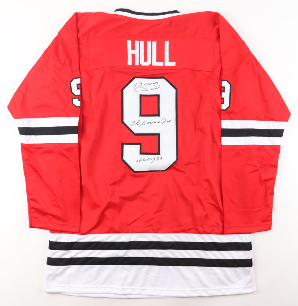 Bobby Hull autographed custom Chicago Blackhawks jersey