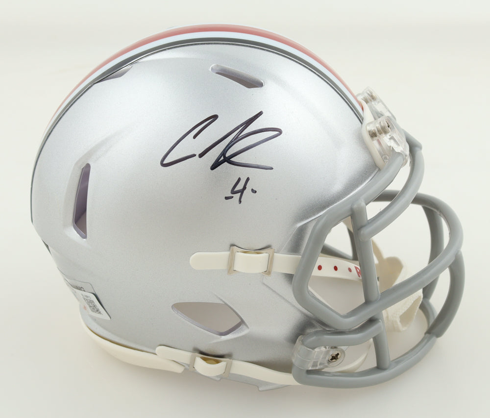 Curtis Samuel autographed Ohio State Buckeyes mini helmet
