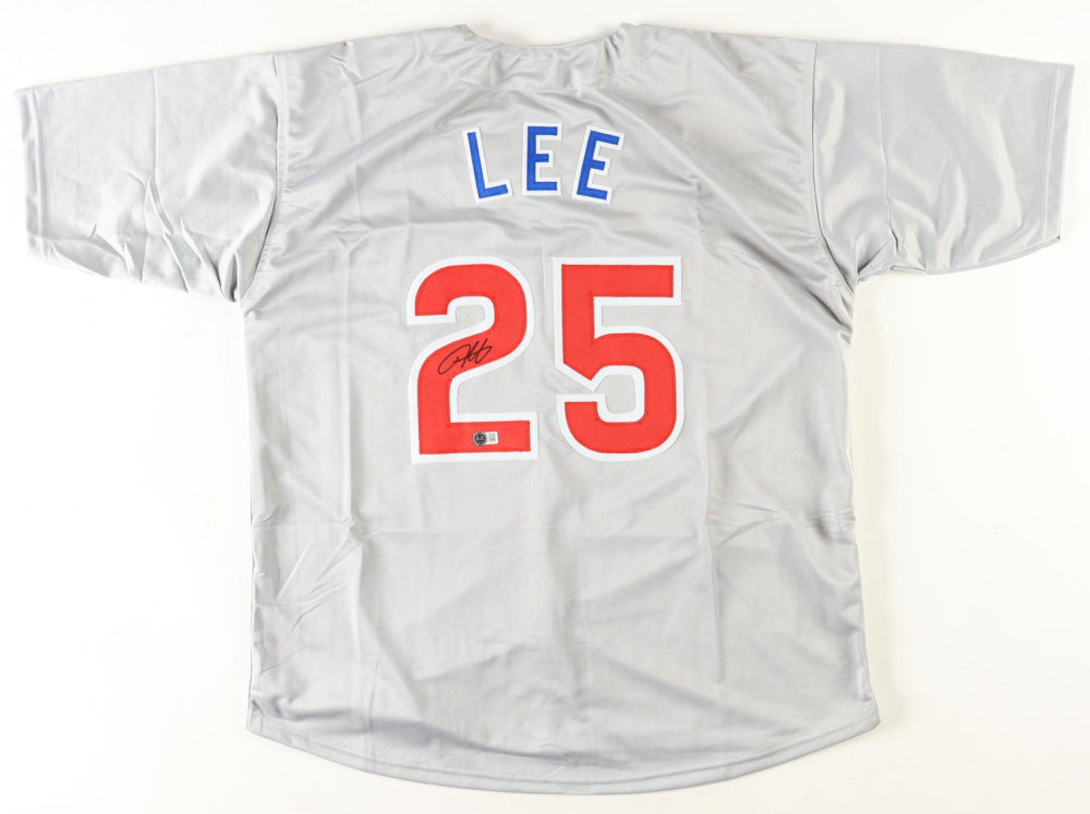 Derek Lee Autographed custom Chicago Cubs jersey