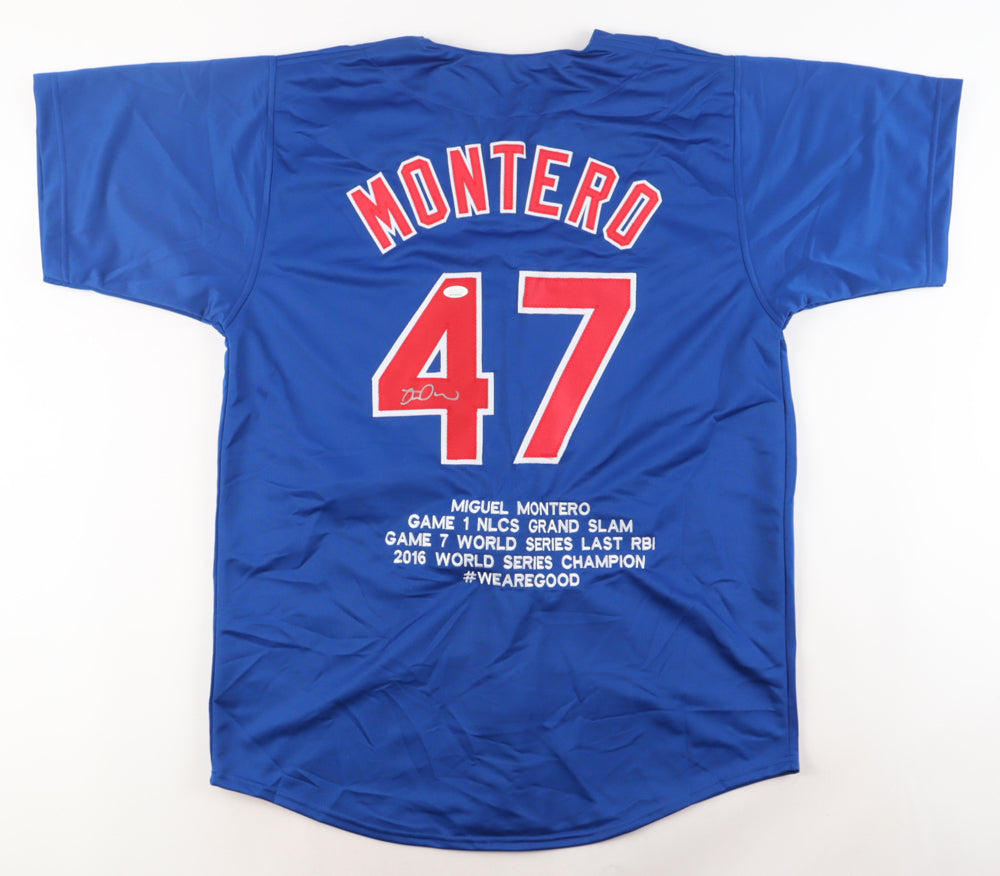 Miguel Montero Autographed custom Chicago Cubs jersey