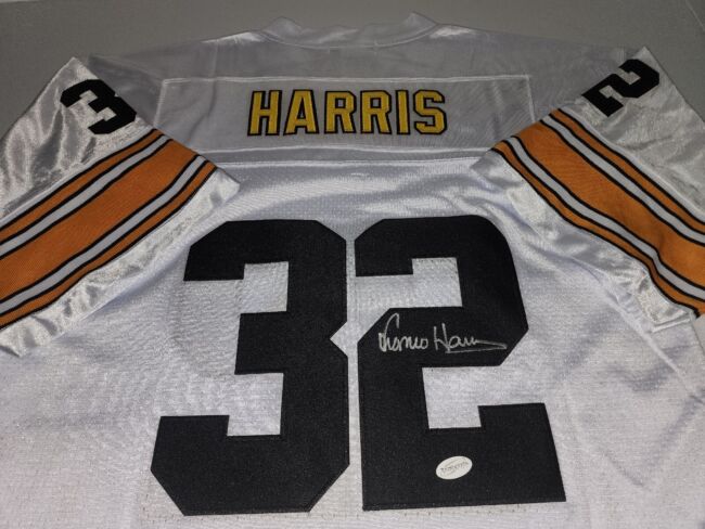 Franco Harris autographed custom Pittsburgh Steelers jersey White