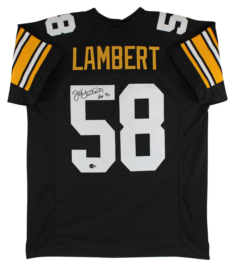 Jack Lambert autographed custom Pittsburgh Steelers jersey