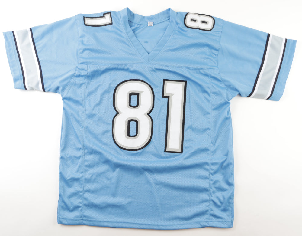 Calvin Johnson Detroit Pistons Autographed Jersey