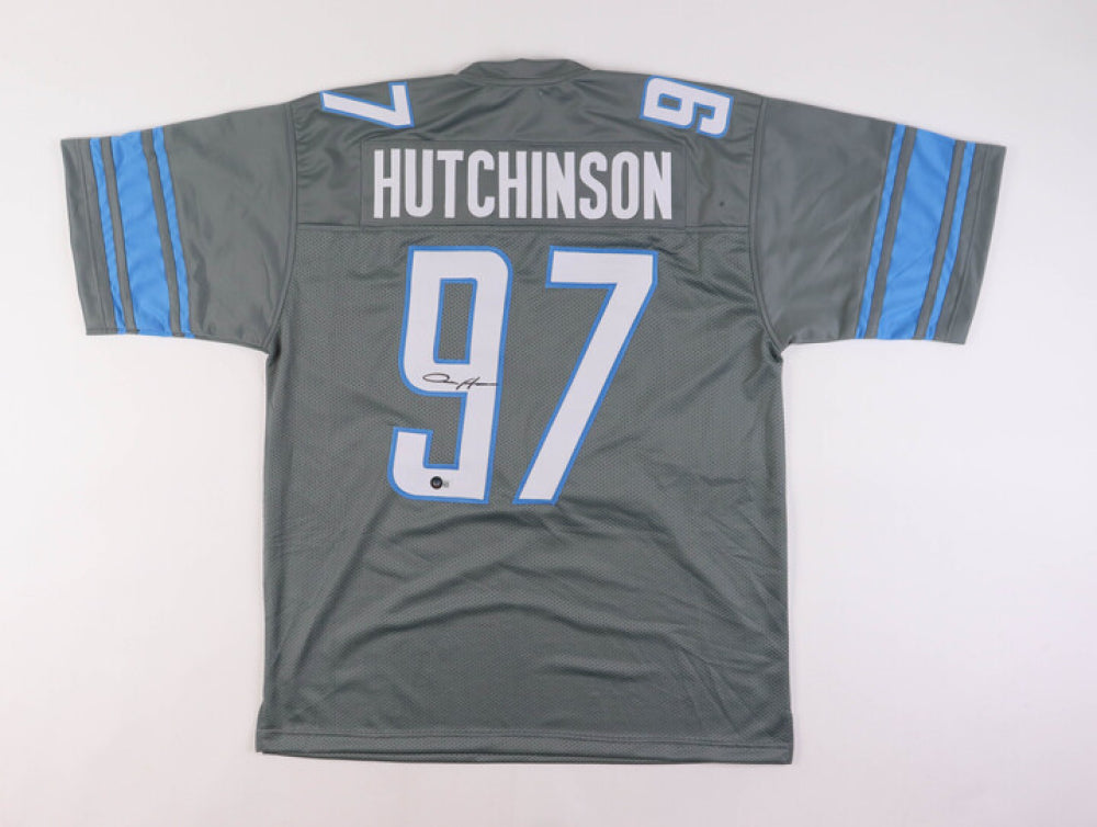 Aiden Hutchinson Detroit Lions autographed Jersey – wowfactorsports