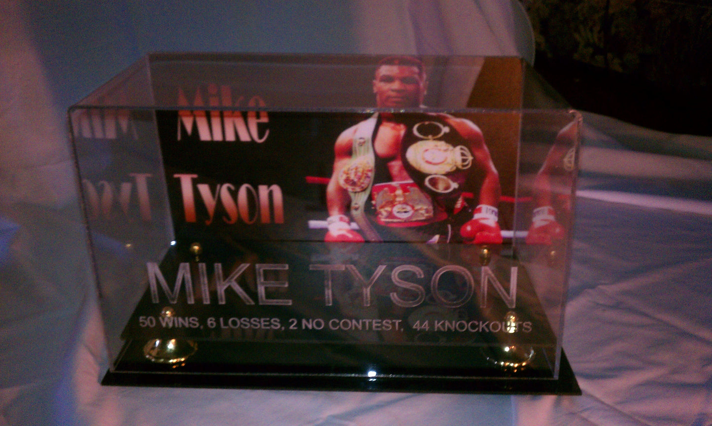 Custom Horizontal Boxing Glove Display Case