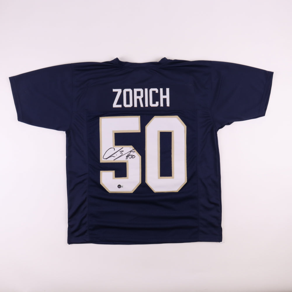 Chris Zorich Notre Dame Fighting Irish autographed jersey