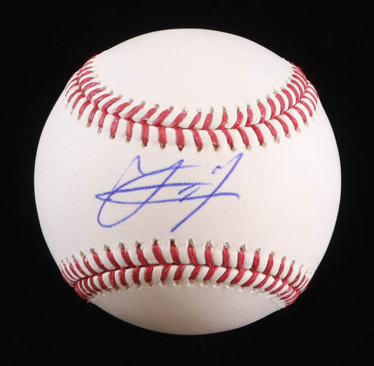 Yainer Diaz Signed OML 2022 All-Star Futures Game Logo Baseball
