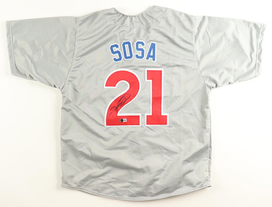 Sammy Sosa autographed Chicago Cubs custom jersey