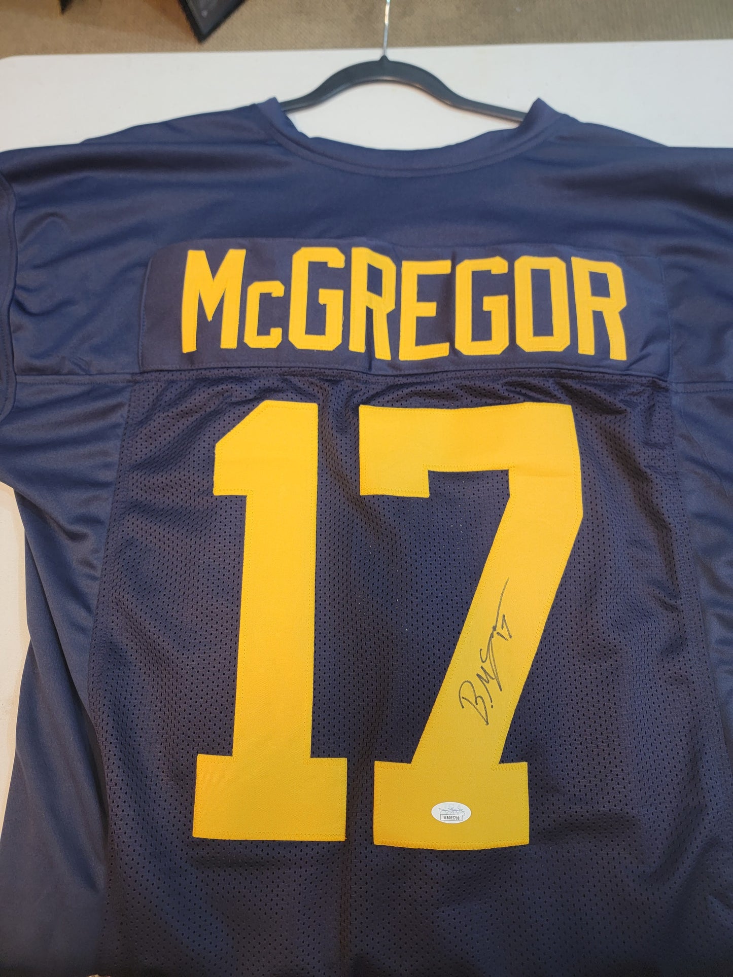 Braiden McGregor Michigan Wolverines autographed jersey