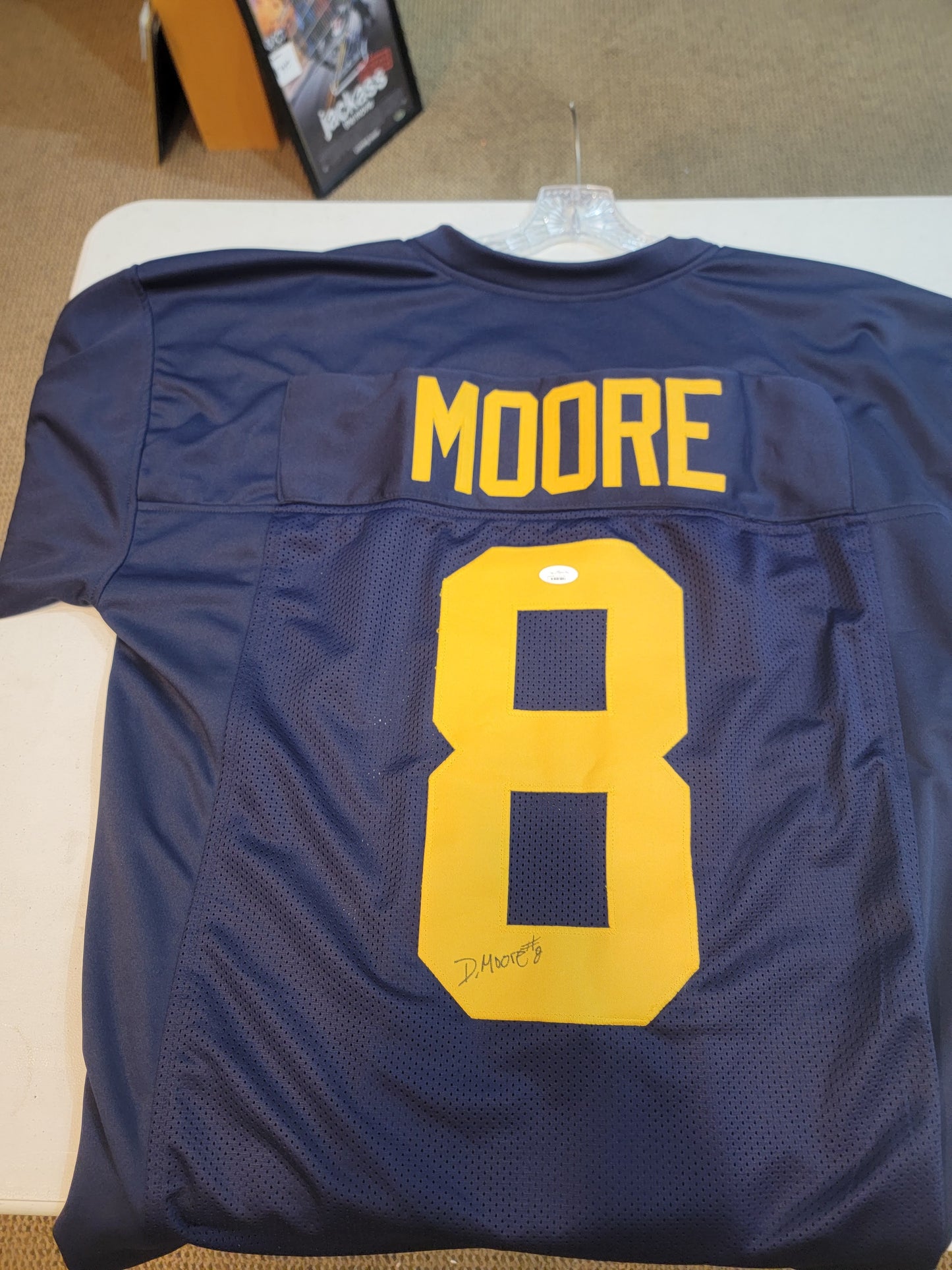 Derrick Moore Michigan Wolverines autographed jersey