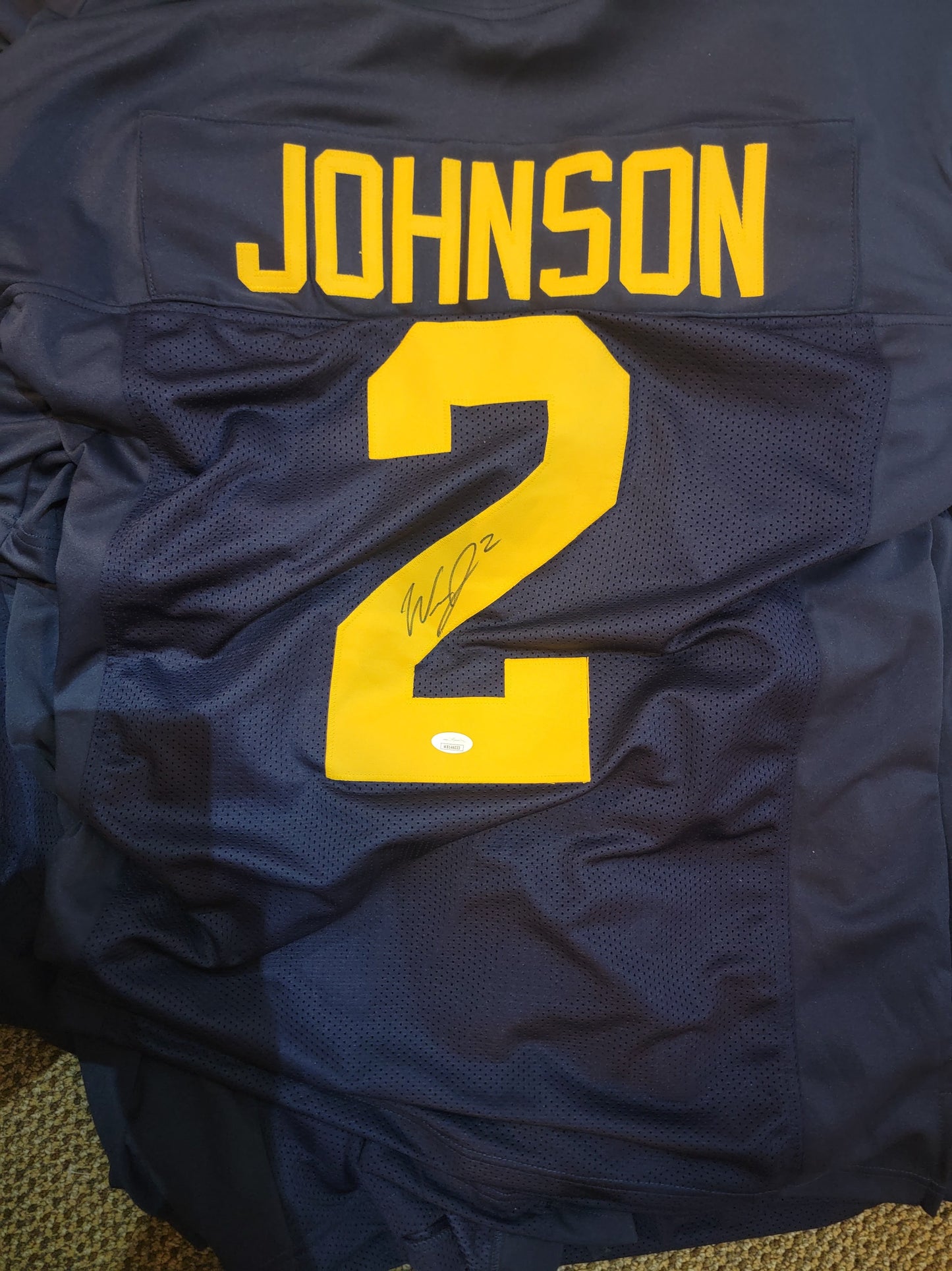 Will Johnson Michigan Wolverines autographed jersey