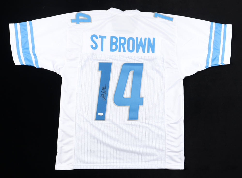 Amon-RA St Brown Detroit Lions custom Autographed Jersey