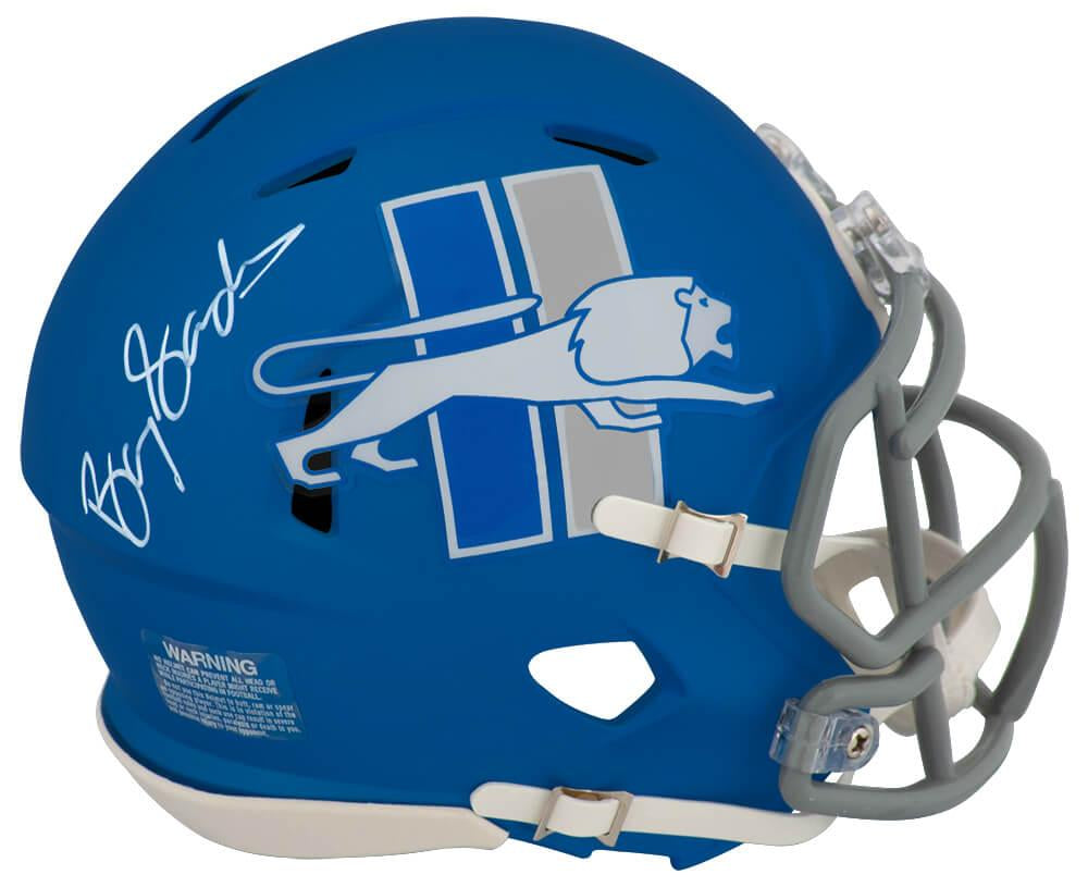 Barry Sanders Detroit Lions autographed mini helmet