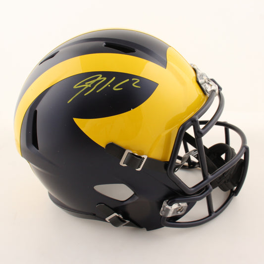 Blake Corum autographed full size Michigan Wolverines helmet