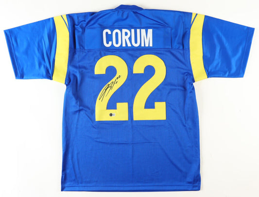 Blake Corum autographed custom LA Rams jersey