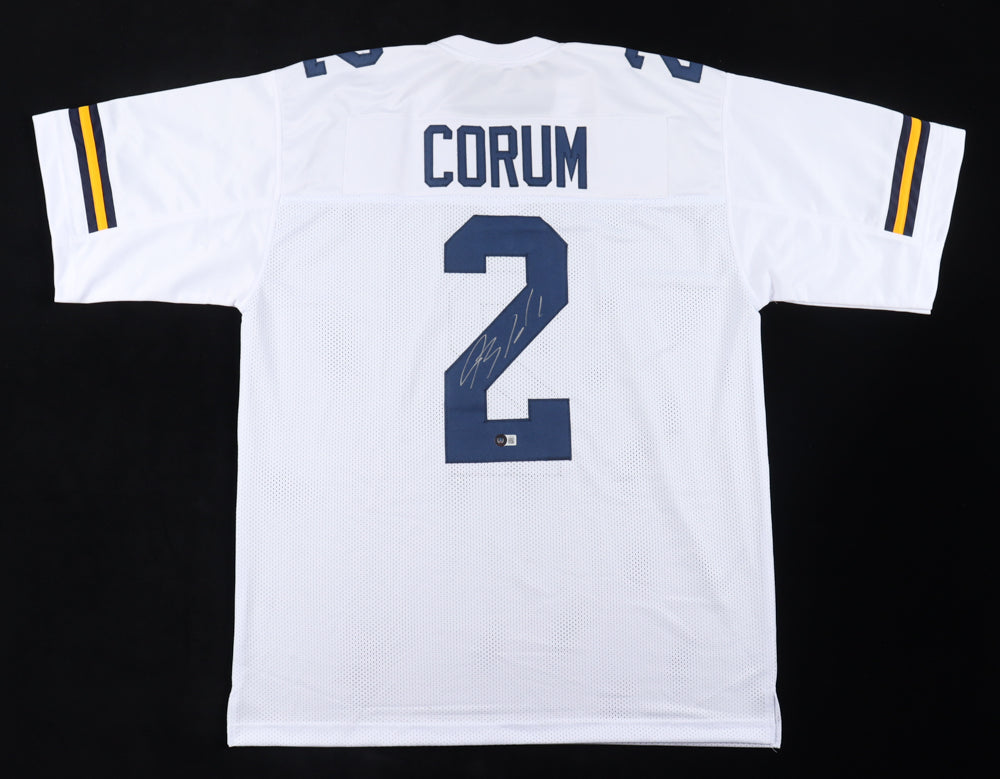 Blake Corum Michigan Wolverines autographed jersey white