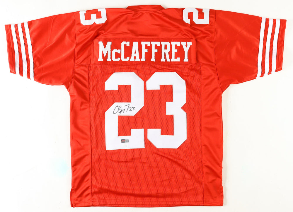 Christian McCaffery custom autographed San Francisco 49ers