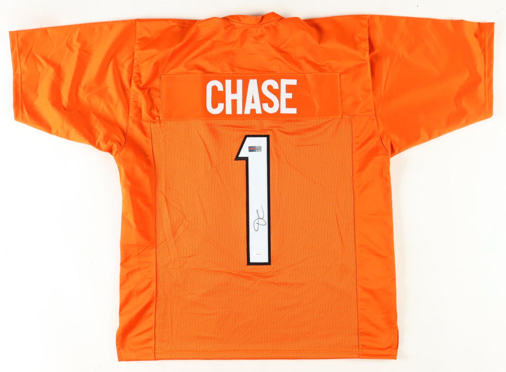 Ja'Marr Chase Cincinnati Bengals custom Autographed Jersey