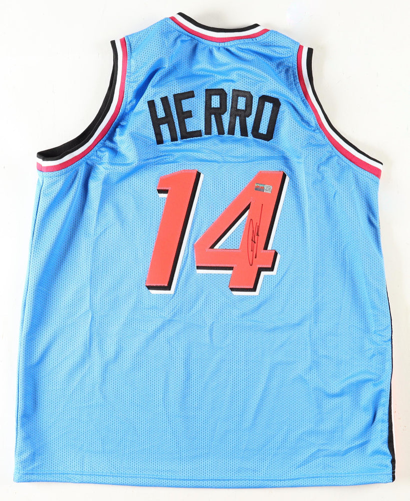 Tyler Herro Miami Heat Autographed miami blue