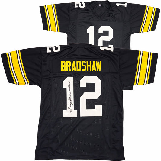 Terry Bradshaw autographed custom Pittsburgh Steelers jersey