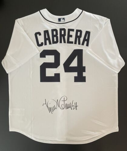 Miguel Cabrera autographed Detroit Tigers custom jersey