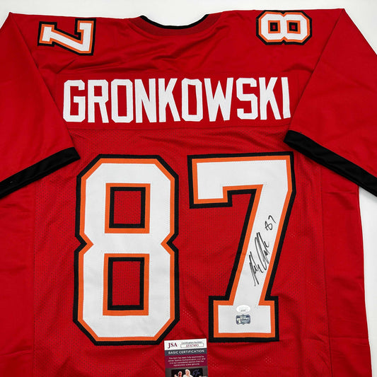 Rob Gronkowski autographed custom Tampa Bay Buccaneers jersey