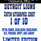 Detroit Lions custom autographed jersey mystery Box