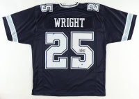 Nahshon Wright autographed custom Dallas Cowboys jersey