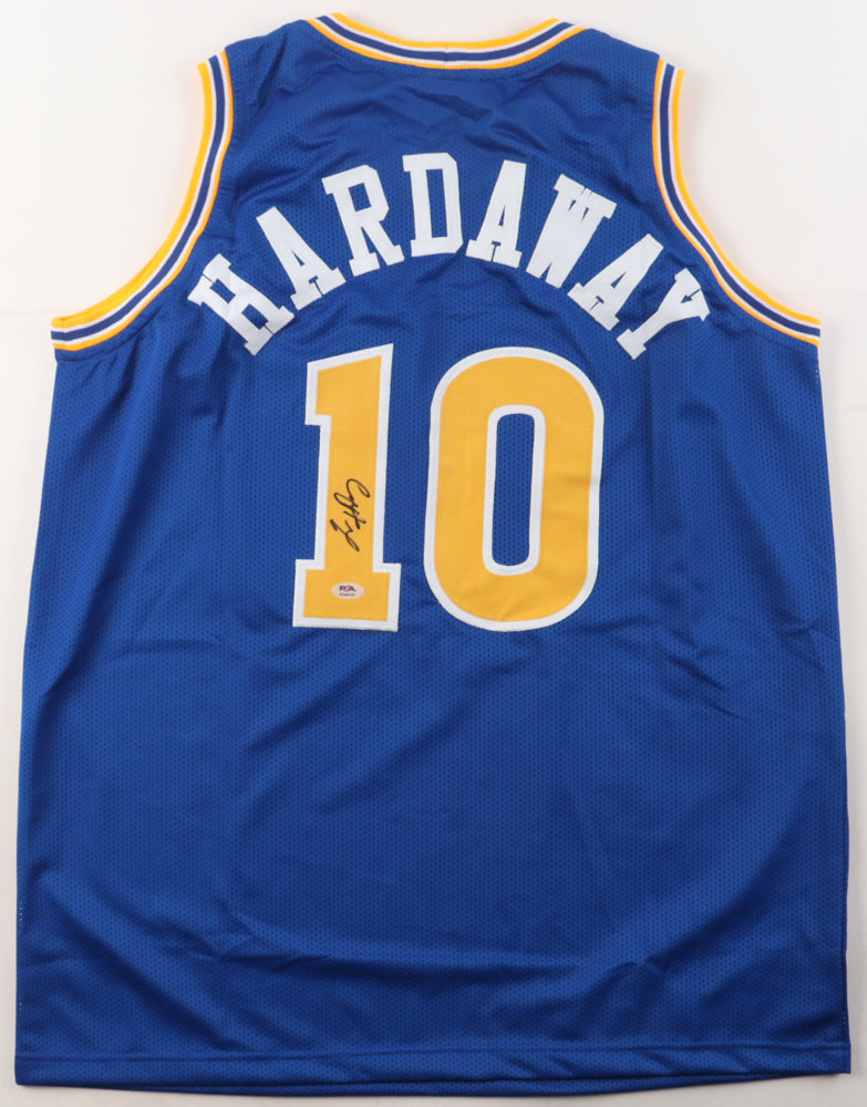 Tim Hardaway Golden State Warriors custom autographed jersey