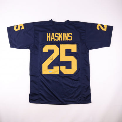 Hassan Haskins Michigan Wolverines autographed jersey