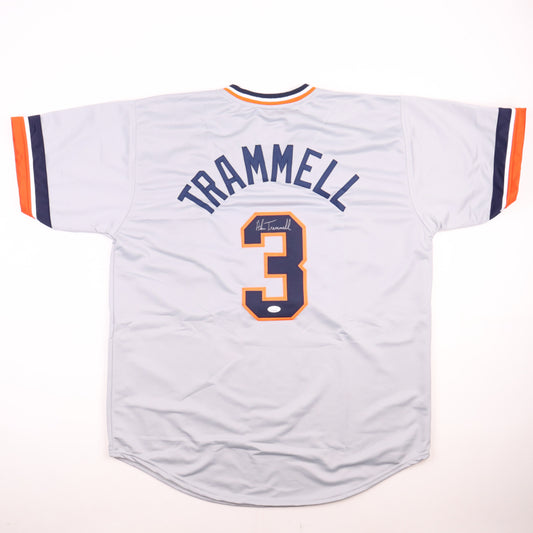 Alan Trammell Detroit Tigers autographed  jersey